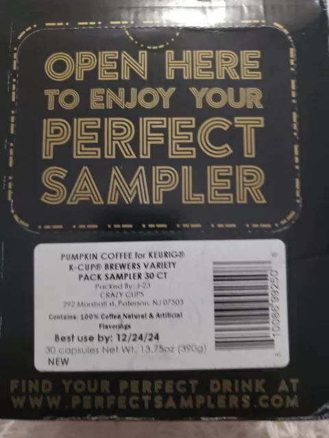 Perfect Sampler Pumpkin  Coffee Pods Variety Pack for Keurig K-Cup 30 Ct