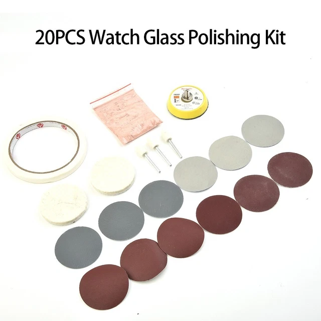 BRING BACK THE Shine to Watch verre avec notre kit de polissage (lot de 20 pièc EUR 20,33