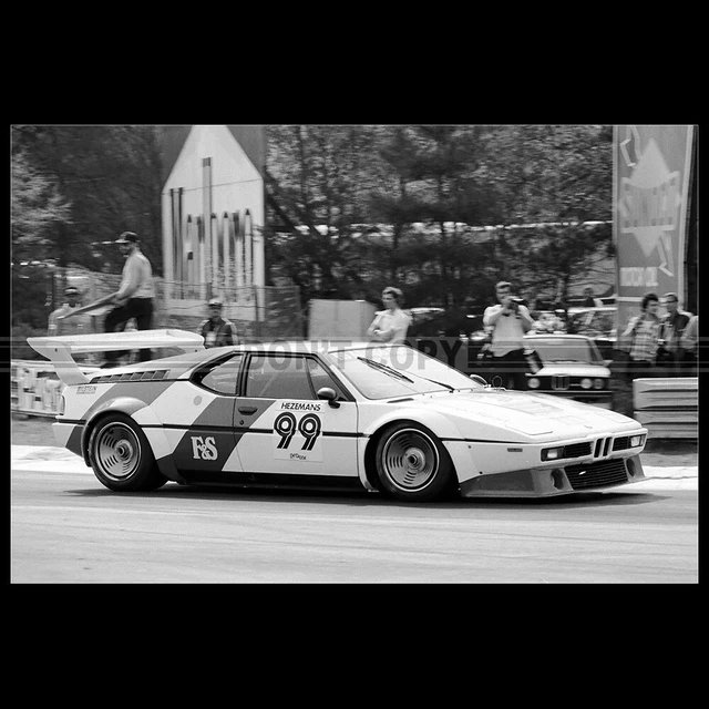Photo Originale A.038495 - PROCAR BMW M1 Bruno Giacomelli à Zolder 1979