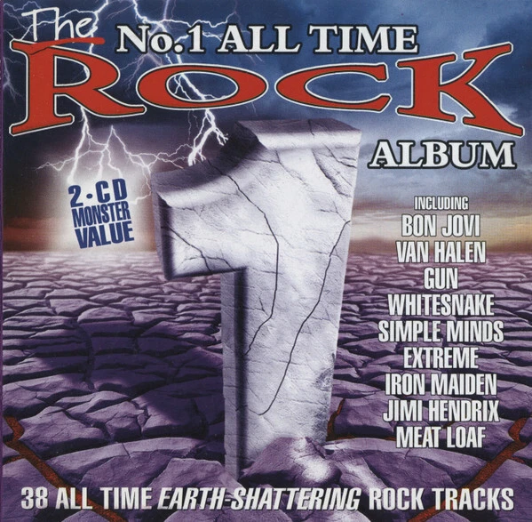 Various - The No.1 All Time Rock (2× Cd Album 1995, Compilation)