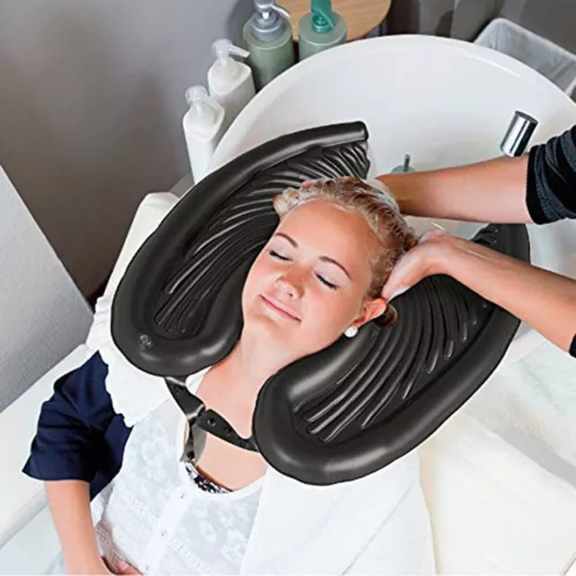 Pvc Headworn Shampoo Pad Portable Inflatable Rinse Basin for Washing and Cutting
