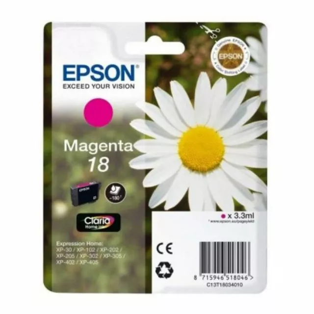 Epson Kompatibel Tintenpatrone Cartucho 18 Magenta Magenta