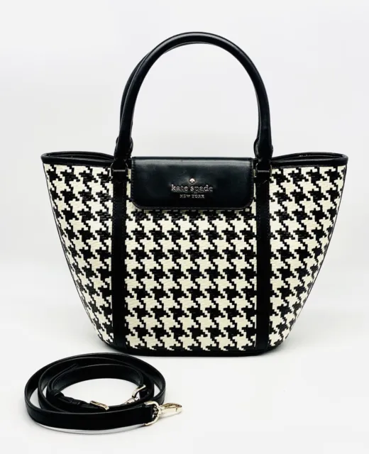 KATE SPADE Cruise Houndstooth Medium Ladies Womens Handbag Crossbody Tote Bag