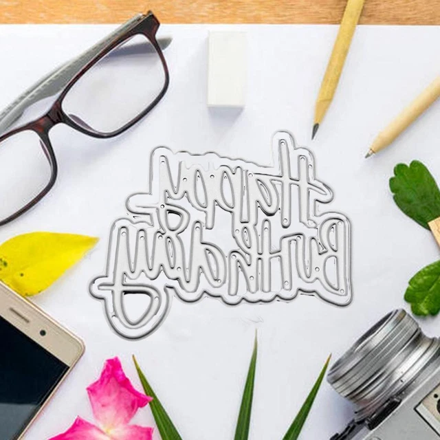 Cartas creativas troqueles de corte plantilla tarjetas de papel manualidades álbum de recortes hágalo usted mismo