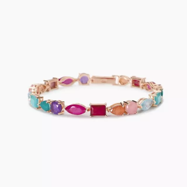 Pulsera Mujer Mabina Plata 925 con Cristales Glass Multicolor 5338901-17