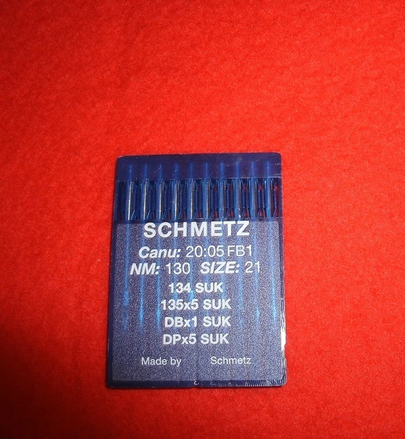 Nadelmaß Holz SCHMETZ Industrienadeln 100x SCHMETZ Industrienähmaschinennadeln System 134 - DPx5, 80/12 Stärke DPx5 Nadeln Thread Needle