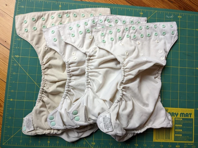 BumGenius AIO Cloth Diaper Covers Lot NEW Elastic Hook& Loop Replaced With Snaps