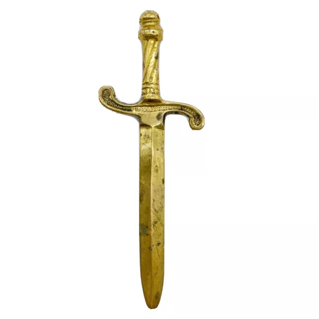 Vintage Luxus Messing Brieföffner in Schwertform, Brieföffner „Schwert“ 20 cm