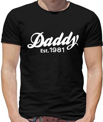 PAPA 'EST 1981 T-shirt da uomo-Padri Giorno - 38th - 38-PAPA' - Compleanno-Età