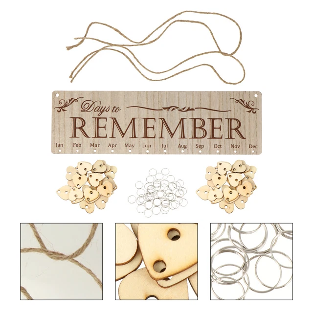 TAVOLA DI COMPLEANNO Famiglia Etichette Legno Fai Da Commemorare EUR 18,89 - PicClick FR