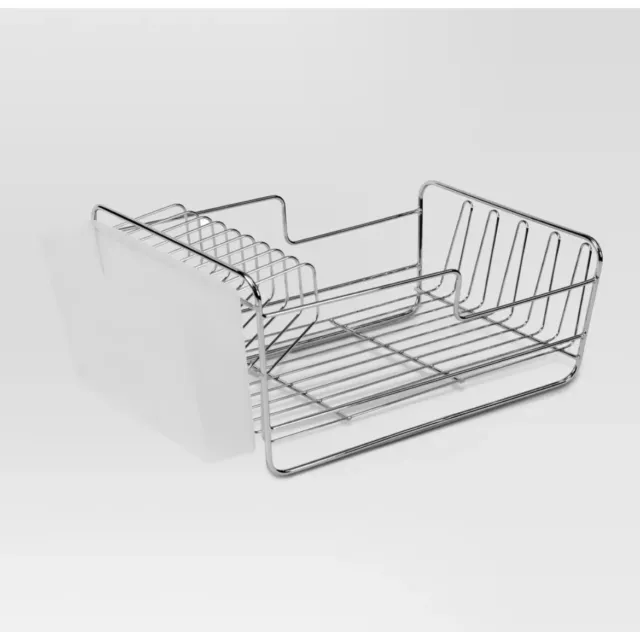 Dish Racks with Utensil Tray Matte Nickel Small - Nickle Finish