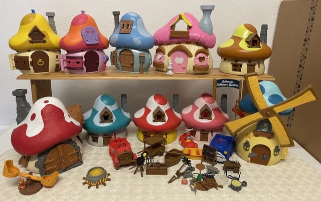 schtroumpf collection 10 maisons + 150 schtroumpfs +