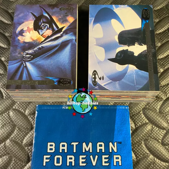 Juego Base De Tarjetas Coleccionables De Película De 120 Cartas De Batman Forever 1995 Fleer Ultra
