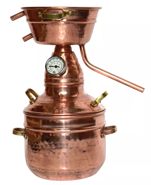 Dr. Richter Destille 2 Liter Modell Kalif XL mit extragroßem Aromakorb |  Destillieranlage 2L für Hydrolate, Pflanzenwasser, destilliertes Wasser