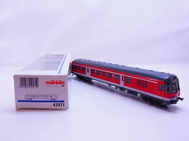 Märklin H0 42571 Nahverkehrswagen mit Steuerabteil 82-34 091 DB 2 Kl. OVP #12230