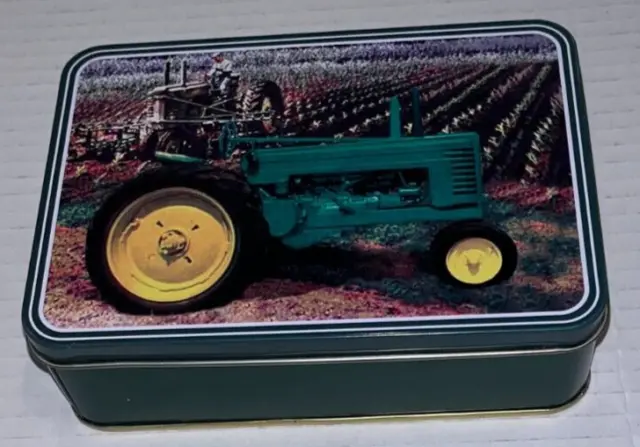 John Deere, Farm Tractors, Pocket Knife & Cigarette Lighter In Tin