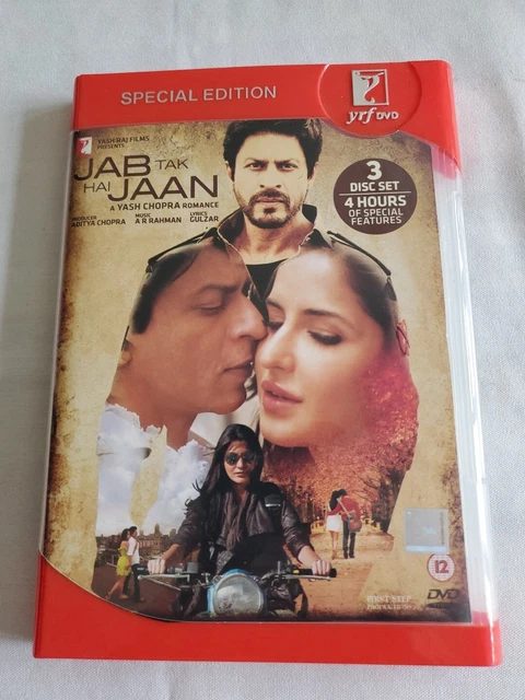 JAB TAK HAI Jaan Shahrukh Khan Katrina Kaif -3-DVD