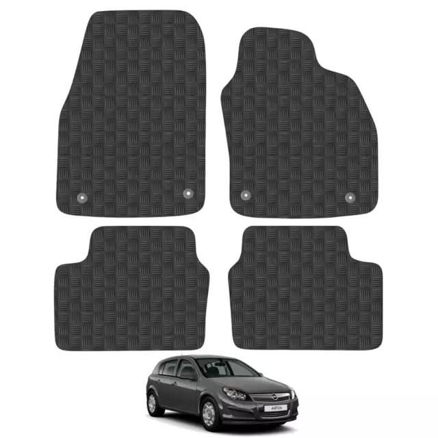 Vauxhall Astra H 2004-2009 Car Floor Mats Rubber Tailored Fit Heavy-Duty 4pc Set