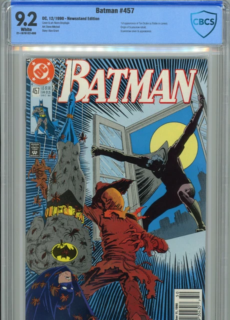 Batman #457 (DC 1990) | 9.2 NM- | NEWSSTAND | 1st Tim Drake as Robin | Scarecrow