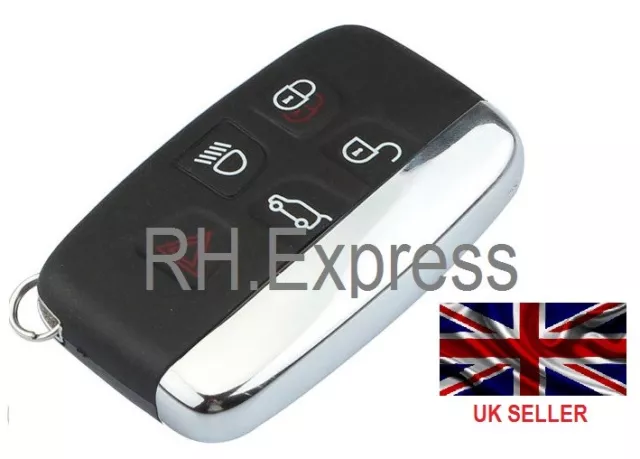 Neuf 5 Bouton Pour Landrover LR4 Evoque Sport Clé Coque Télécommande Étui +#A75