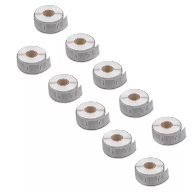 10x Etiketten Rolle 25x25 mm (750St.) für DYMO Labelwriter 330 Series, 330 Turbo