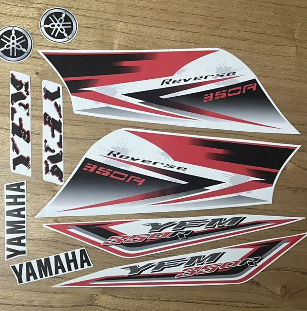 Yamaha Raptor 350 2009-2010 Red  Full Graphics Decals L
