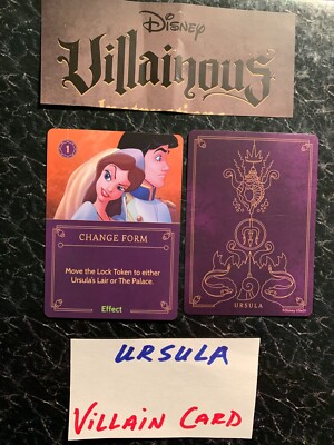 Villanious Card Example DISNEY VILLAINOUS URSULA CHANGE FORM Villain CARD Effect Card 2018 £1. ...