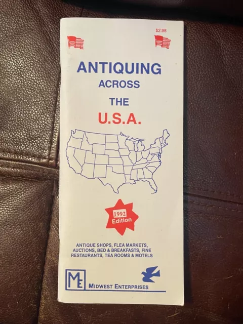 Antiquing Across the U.S.A. 1992 Midwest Enterprises Booklet Ephemera