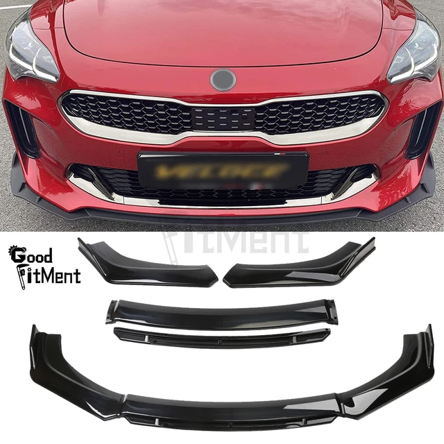 For Kia Forte 2017-2018 GT Line Sedan Front Bumper Lip Splitter Spoiler Black