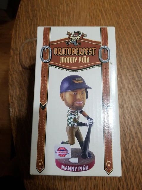 MANNY PINA 2021 Bobblehead TIMBER RATTLERS SGA Milwaukee Brewers BRATOBERFEST