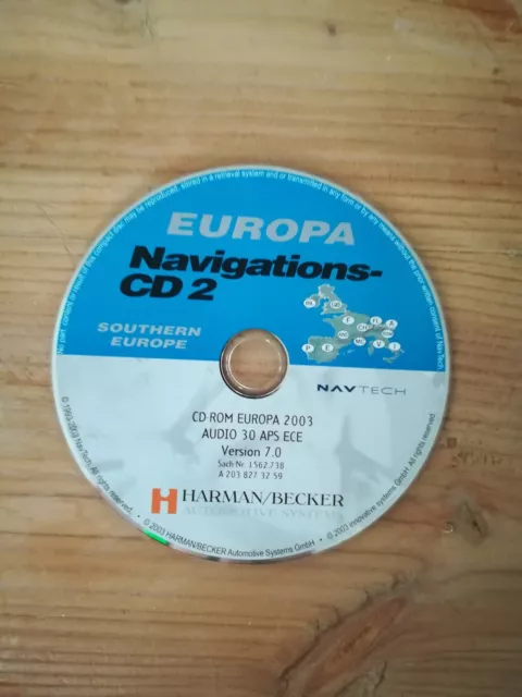 CD Navigation MERCEDES AUDIO 30 APS  Spanien Frankreich Italien 2003 Version 7.0