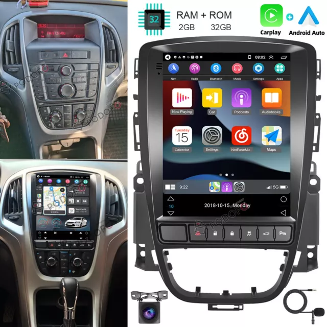 AUTORADIO GPS NAVI per Opel Astra J 2006-2014 Android 12 Apple Carplay WiFi  RDS EUR 170,17 - PicClick IT