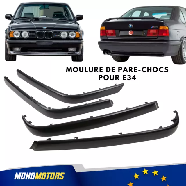 Moulure De Pare-Chocs Pour Bmw E34 Set Complet Livraison Rapide Gratuite 4 Pièce