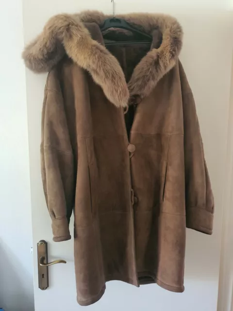 manteau mouton retourné femme grande taille