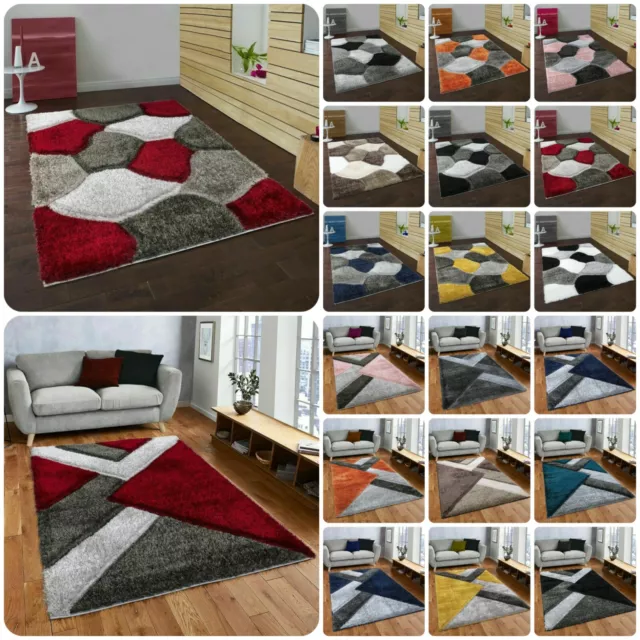 Modern Large Shaggy Area Rugs Hallway Runner Living Room Rugs Bedroom Carpet Mat