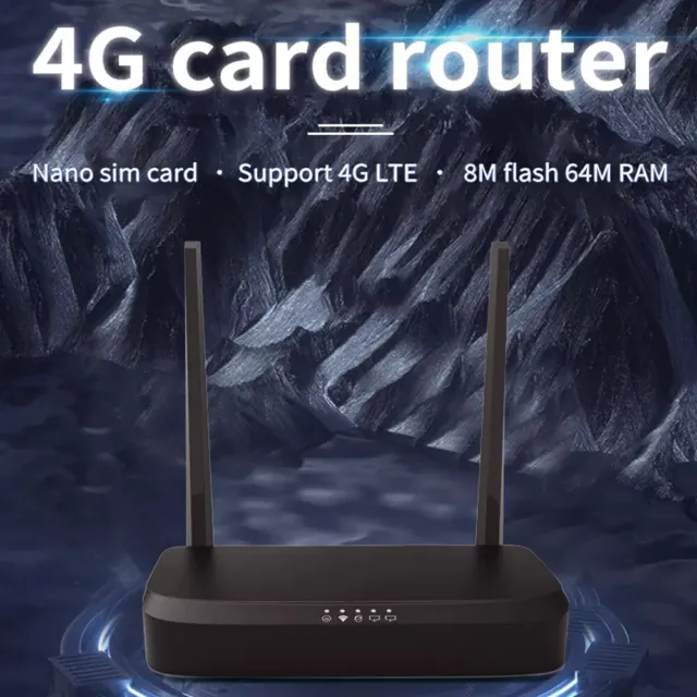 Router wireless 4G 300 Mbps hotspot WiFi e scheda SIM SBLOCCATA porta inoltro Regno Unito 5