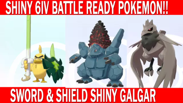 Shiny Farfetch'd/Sirfetch'd (Galarian Form) 6IV - Pokemon Sword