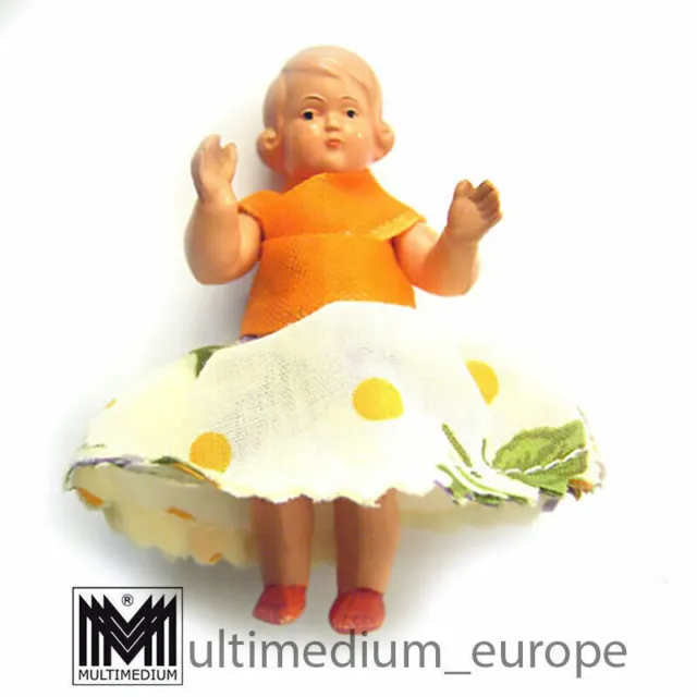 Altes Püppchen Schildkröt celluloid 50er Jahre doll Puppe Original