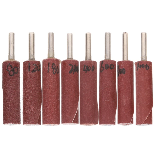 SOLUSTRE Kit 3 Broyeurs à Cylindre – Rodage & Ponçage Cylindre Frein/Moteur – Pierres Durables