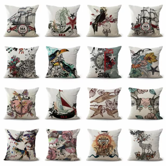 set of 12 replacement covers for cushions nautical hummingbird boho