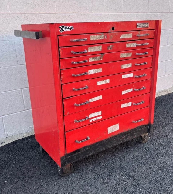 8 DRAWER MATCO Tool Box 39.5”x 33.5”x 18.5” with New Lock/Keys 500.00
