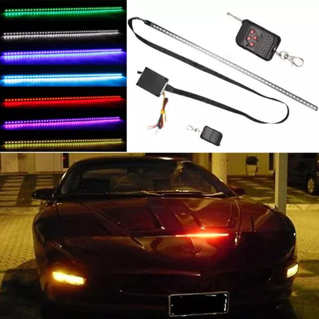 RGB 48LED LED Night Rider Scanner Lichtstreifen bunt Auto Blitzschlag Mit Remote