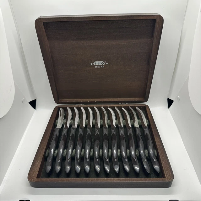 VTG CUTCO Steak Knife Set (12) COMPLETE #1759  In Original Cutco Box
