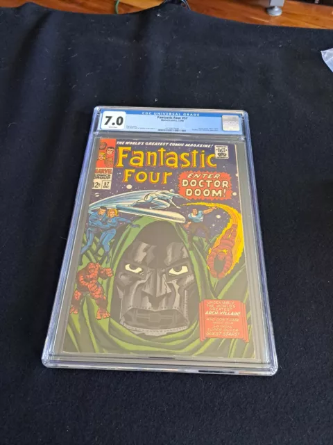 Fantastic Four 57 CGC 7.0 Marvel 1966 Doctor Doom Silver Surfer Appearances