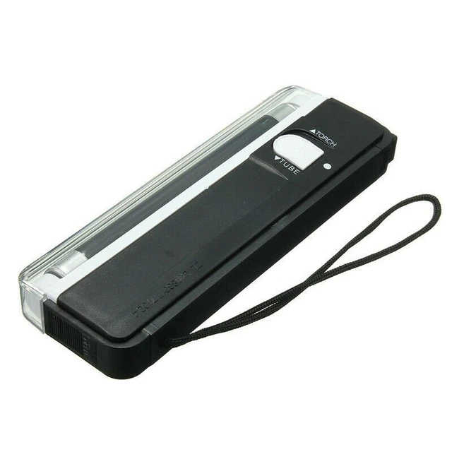 Lampada UV Ultravioletta Portatile un Luce Nera con Rilevatore di Denaro Po I5B6