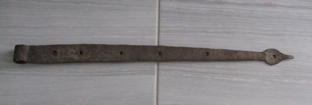 Antique Hand Forged Iron Strap Hinge 25 " Barn Door