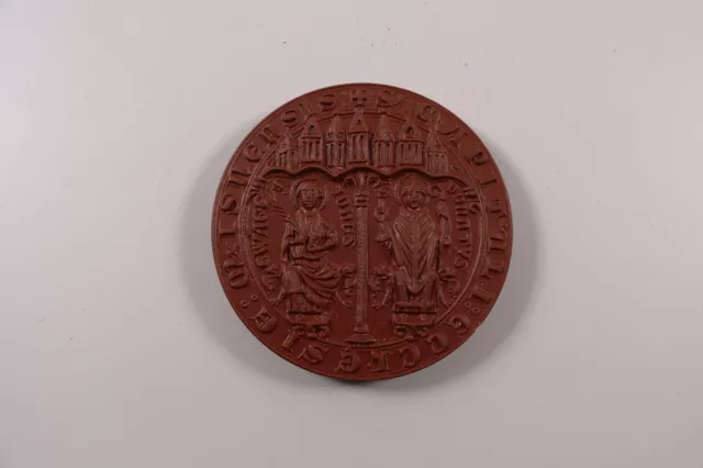 Meissen Thaler Medaille Plakette Hochstift 968-1968 DDR Böttgerporzellan  Ø6,5cm