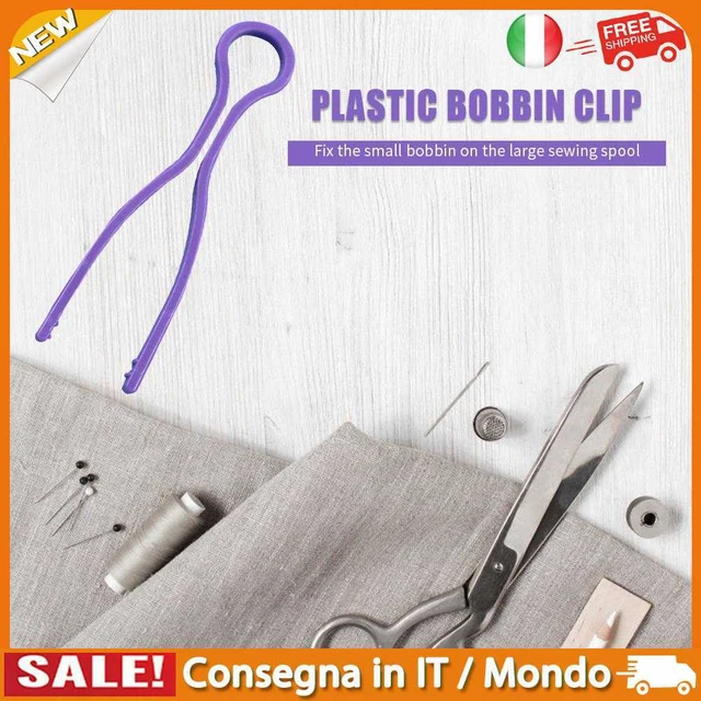IT 12pcs Bobbin Buddies Holders Thread Clips Sewing Machine Tools (Purple)