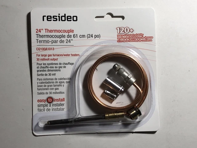 Resideo 24 In. 30mV Universal Thermocouple CQ100A1013 Pack of 6 Resideo