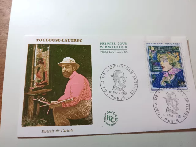 1426  + FDC     ENVELOPPE   1er JOUR    TOULOUSE  LAUTREC..PARIS